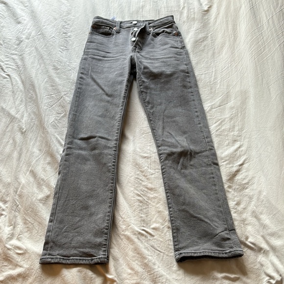 Grey Levi Wedgie Straight Jeans - Picture 9 of 9